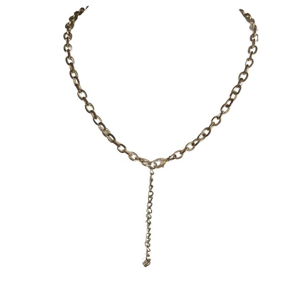 Blue Floral Polished Faceted Crystal Gemstone Rhinestone Bib Statement Necklace - Picture 12 of 12